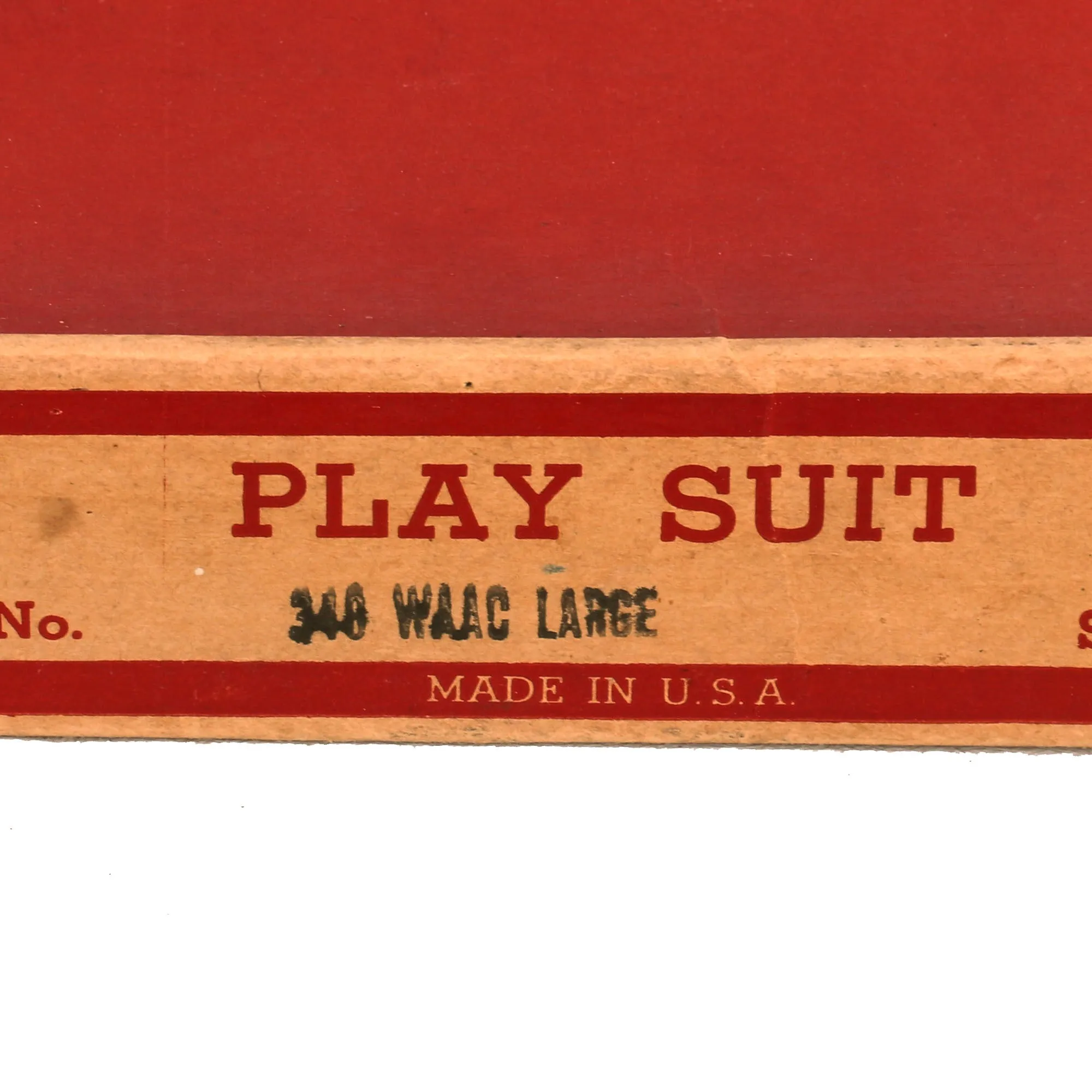 Original U.S. WWII Women’s Auxiliary Army Corps Children’s Play Suit by Halco in Original Box