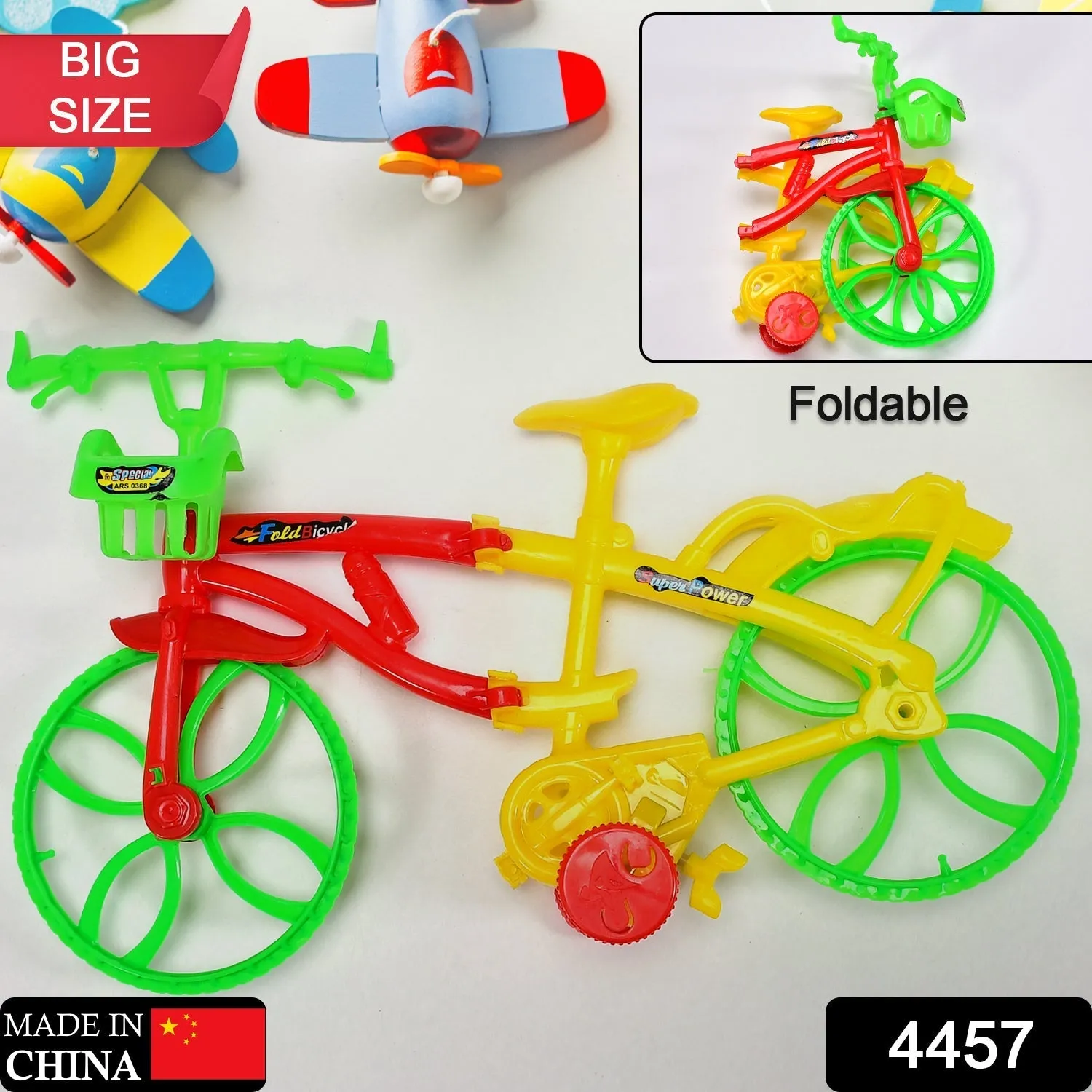 Plastic Foldable Kids Bicycle Toy