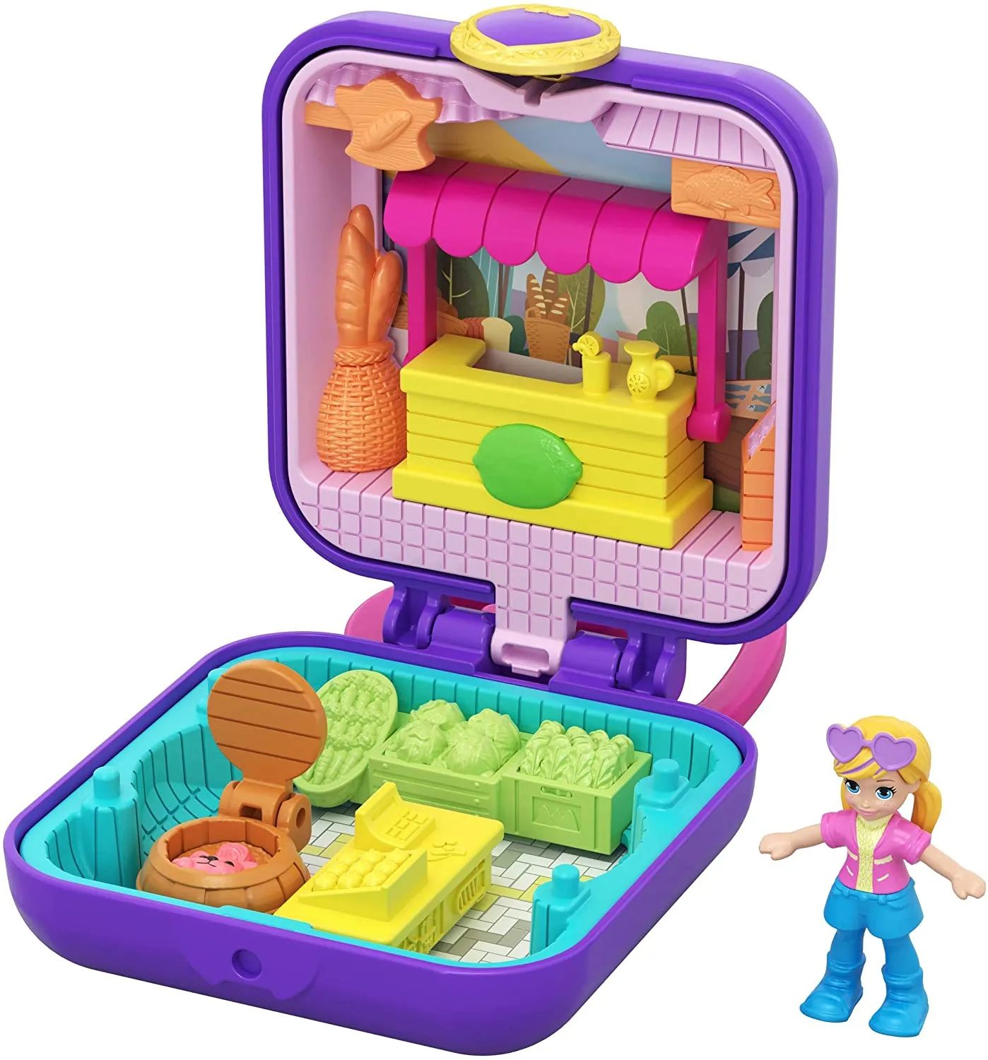 Polly Pocket Tiny Pocket Places Polly Farmer’s Market Compact