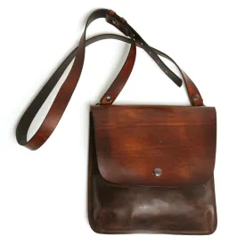 ROSCO satchel vintage Tan&Dark Brown