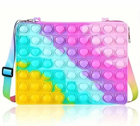 Sensory Rainbow Pop It Fidget Bag