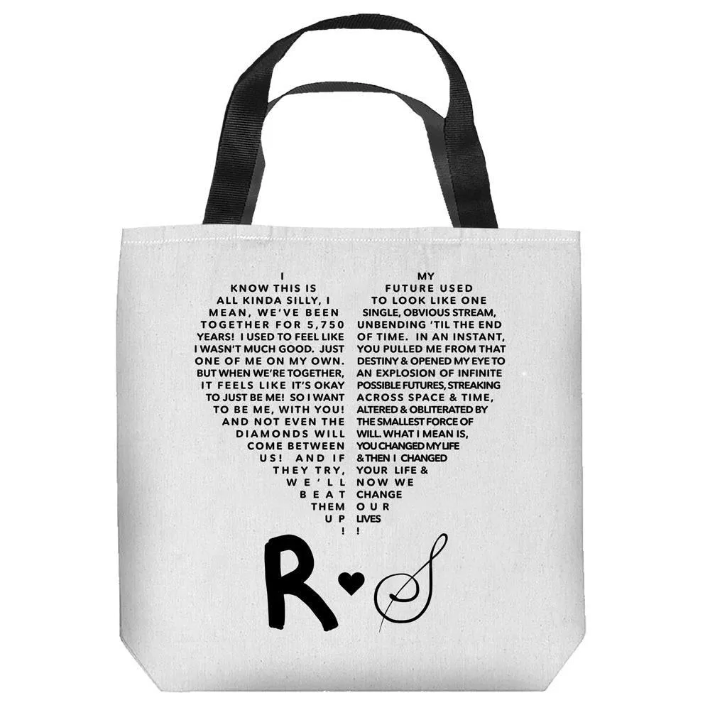 Steven Universe Ruby and Sapphire Vows Tote Bag