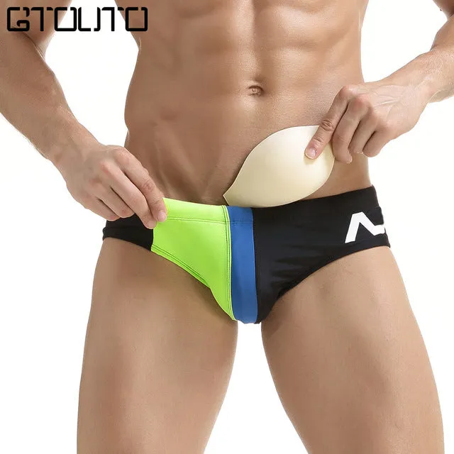 Swimsuit Swimwear Men Underpants Trunks Men's Shorts Thong Pool Sportswear Beach Swimsuits Bikini Swimming Briefs Padded 053P