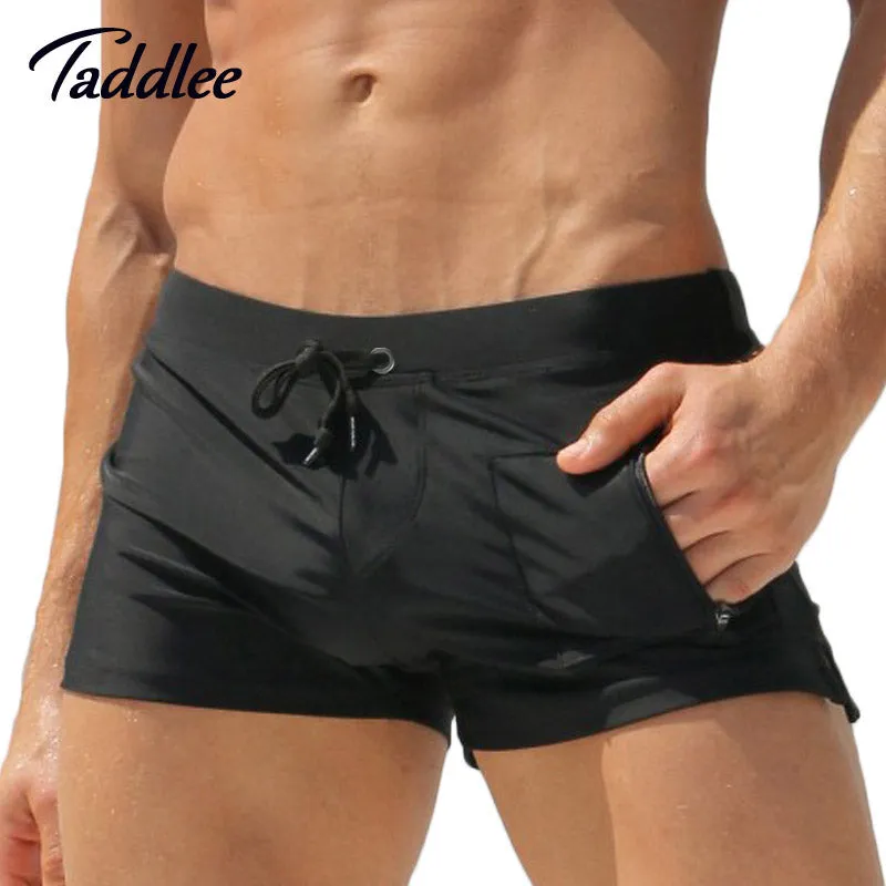 Taddlee Brand Man Men Swimwear Men's Swimsuits Surf Board Beach Wear Man Swimming Trunks Boxer Shorts Swim Suits Gay Pouch WJ