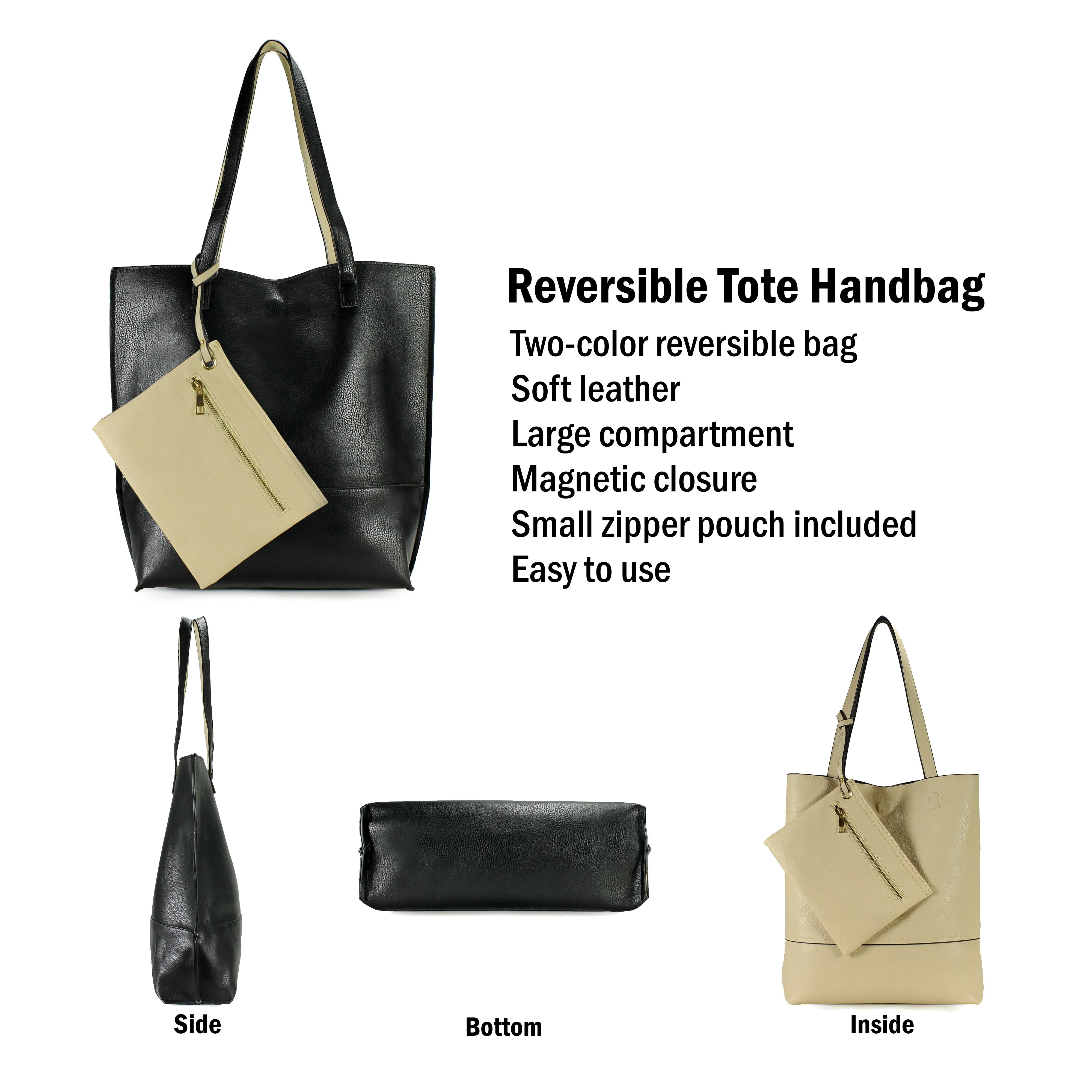 Trendy Reversible Tote Bag H2018