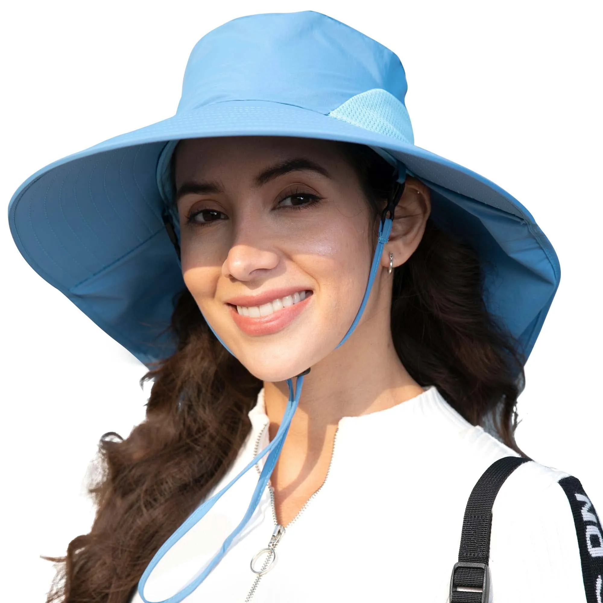 UPF 50  Wide Brim Gardening Hat with Neck Flap