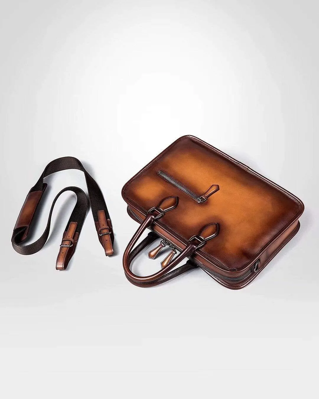 Vintage Smooth Cowhide Leather  Briefcases, Messenger Bags & Bags