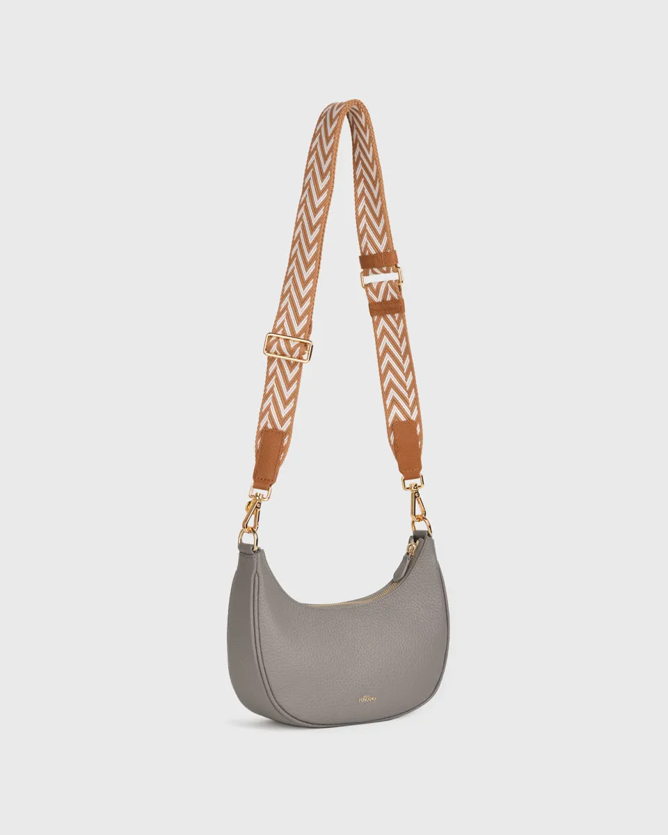 Webbing Bag Strap (Camel/White)