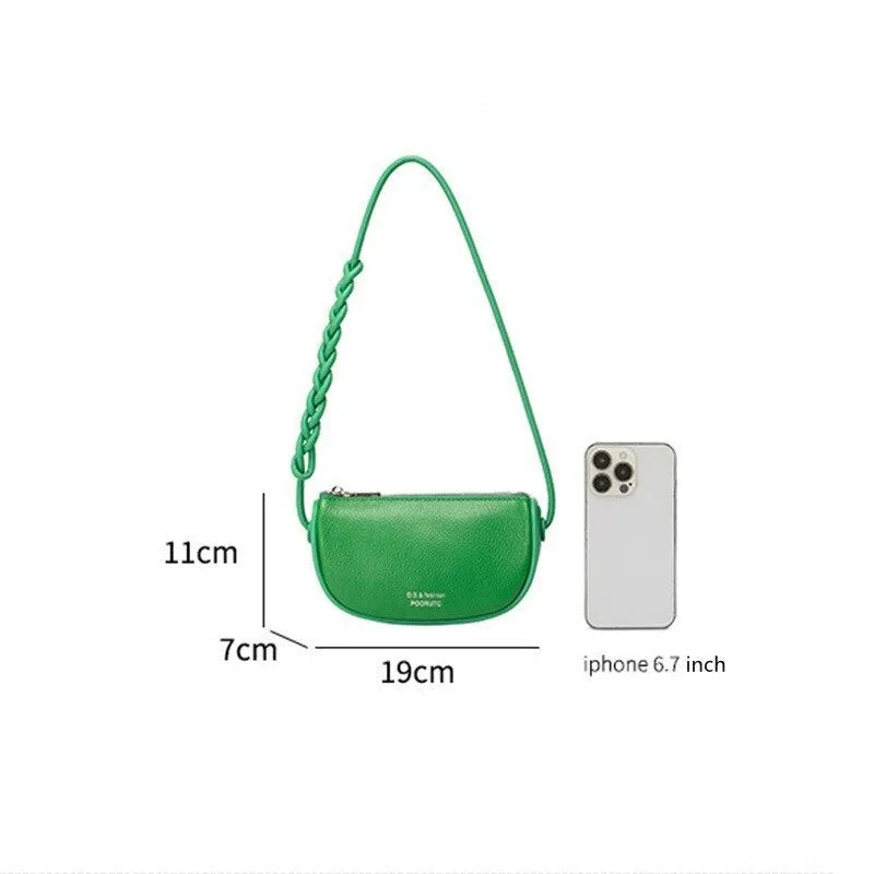 Women's Mini Genuine Leather Underarm Bag